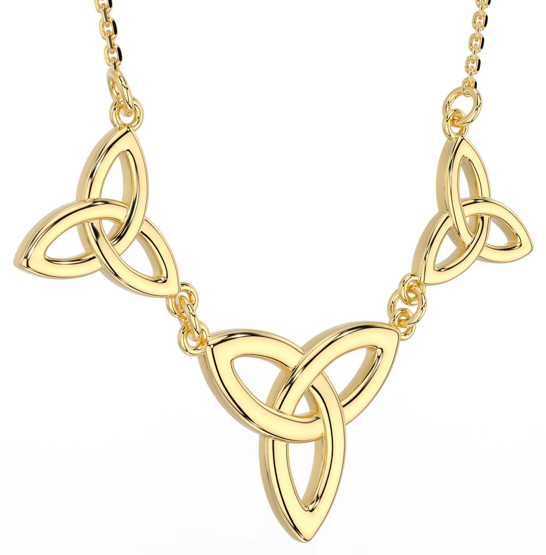 Celtic knot necklace gold online