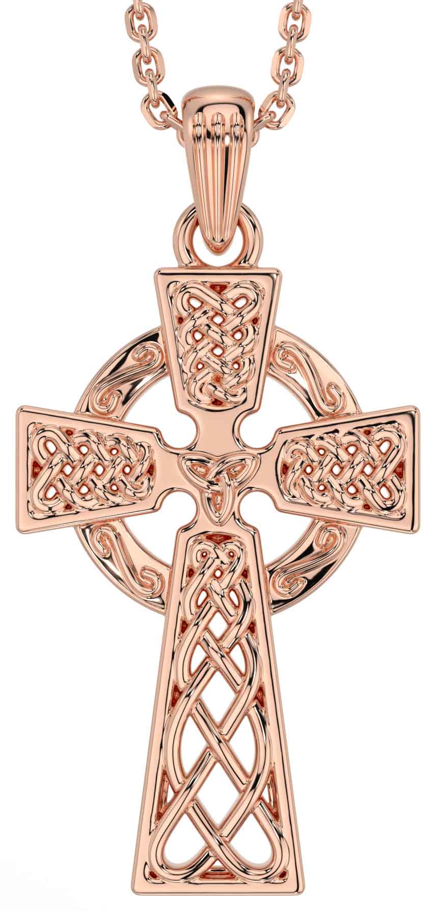 Rose gold celtic cross on sale