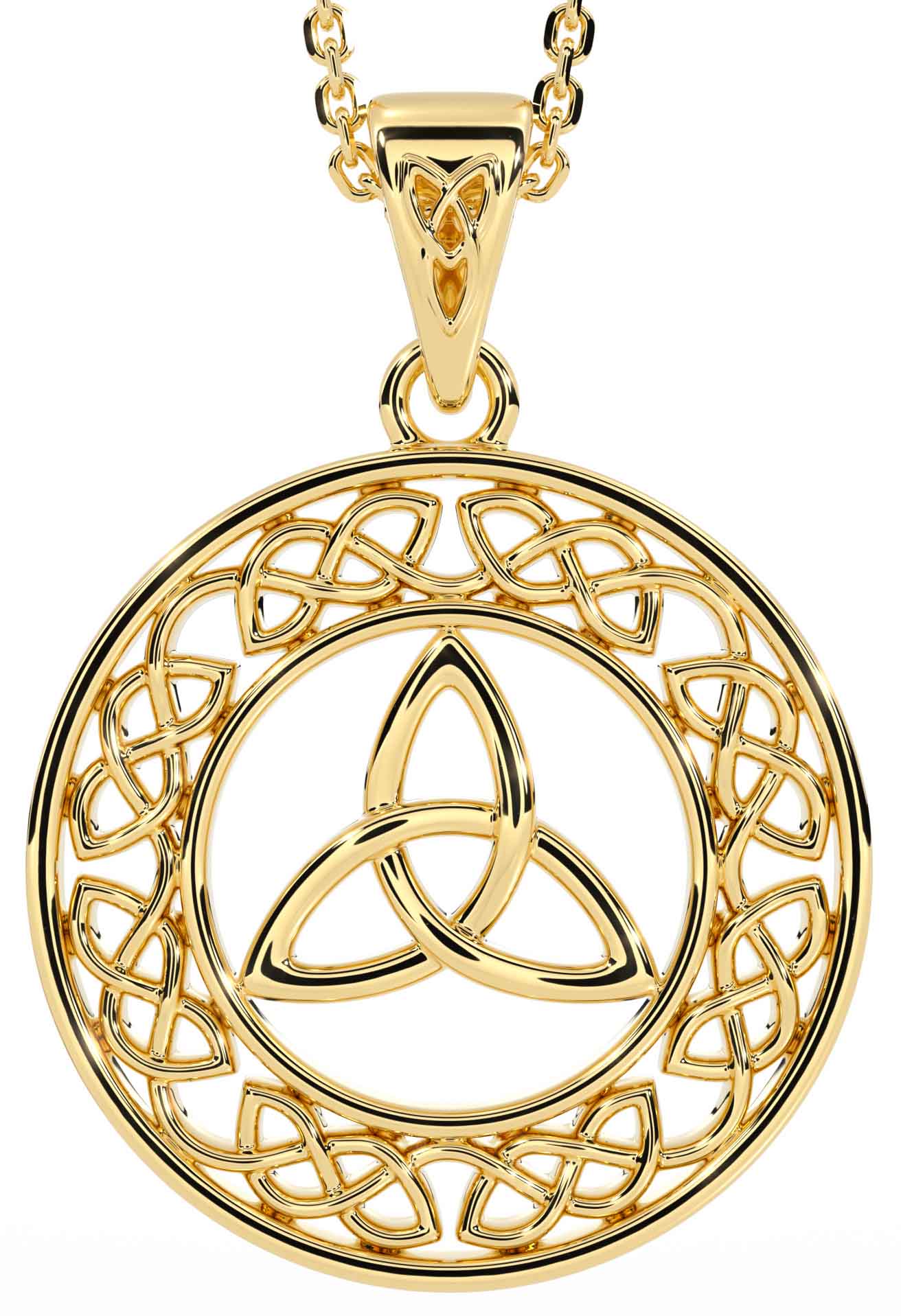 WIPWEKARAT New 2026 Unisex Retro Cross Celtic Trinity Knot Pendant Necklace Men's Punk Ethnic Style Lucky Amulet Decoration Jewelry Luxury With For You Accessories Trendy Creative For Women And Men
