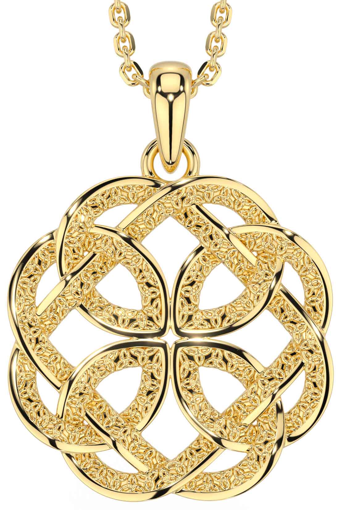 Gold celtic shop necklace