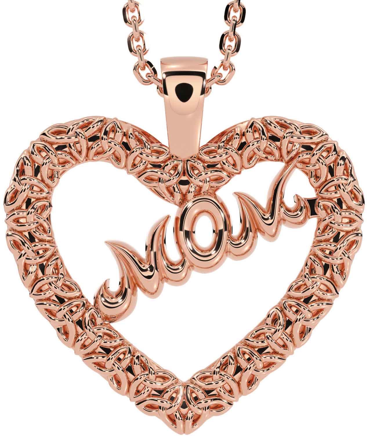 Rose gold store mom necklace