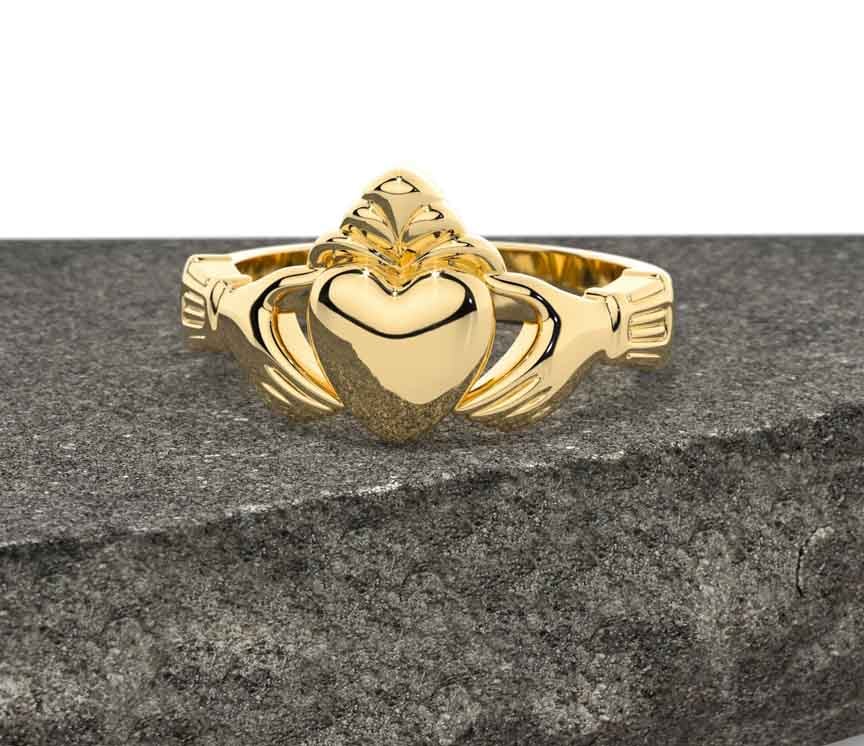 Men s Gold Claddagh Ring