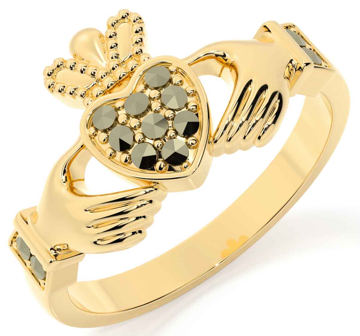 Gold hotsell marcasite ring