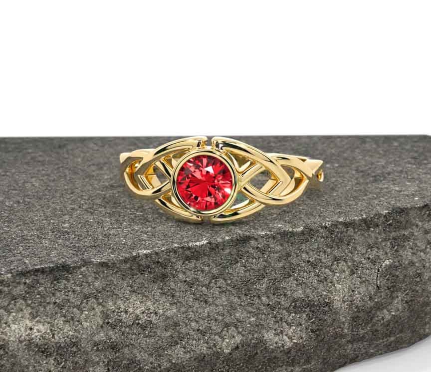 Celtic ruby ring discount