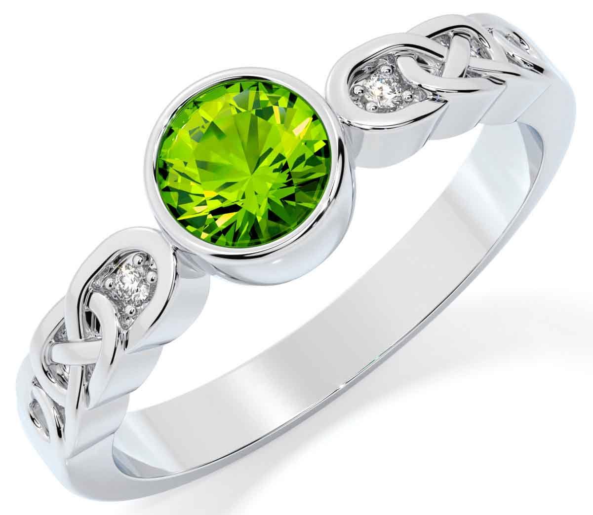 Celtic trinity discount knot engagement ring