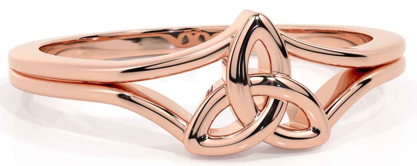 Knot ring rose gold hot sale
