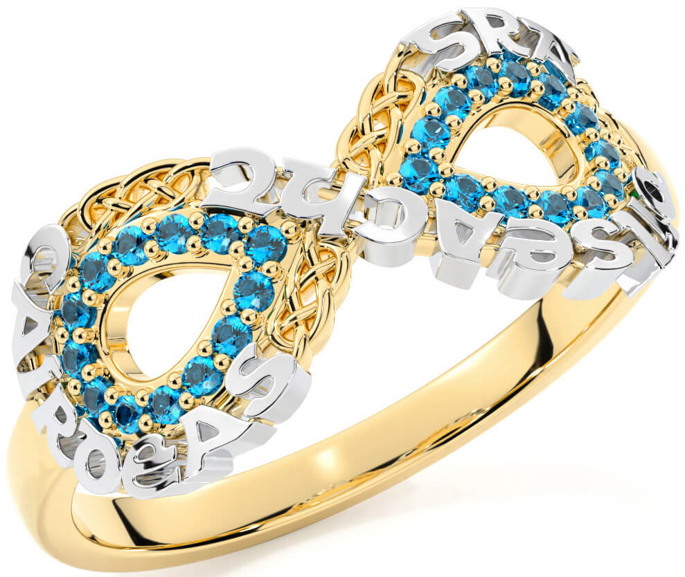 Topaz store infinity ring