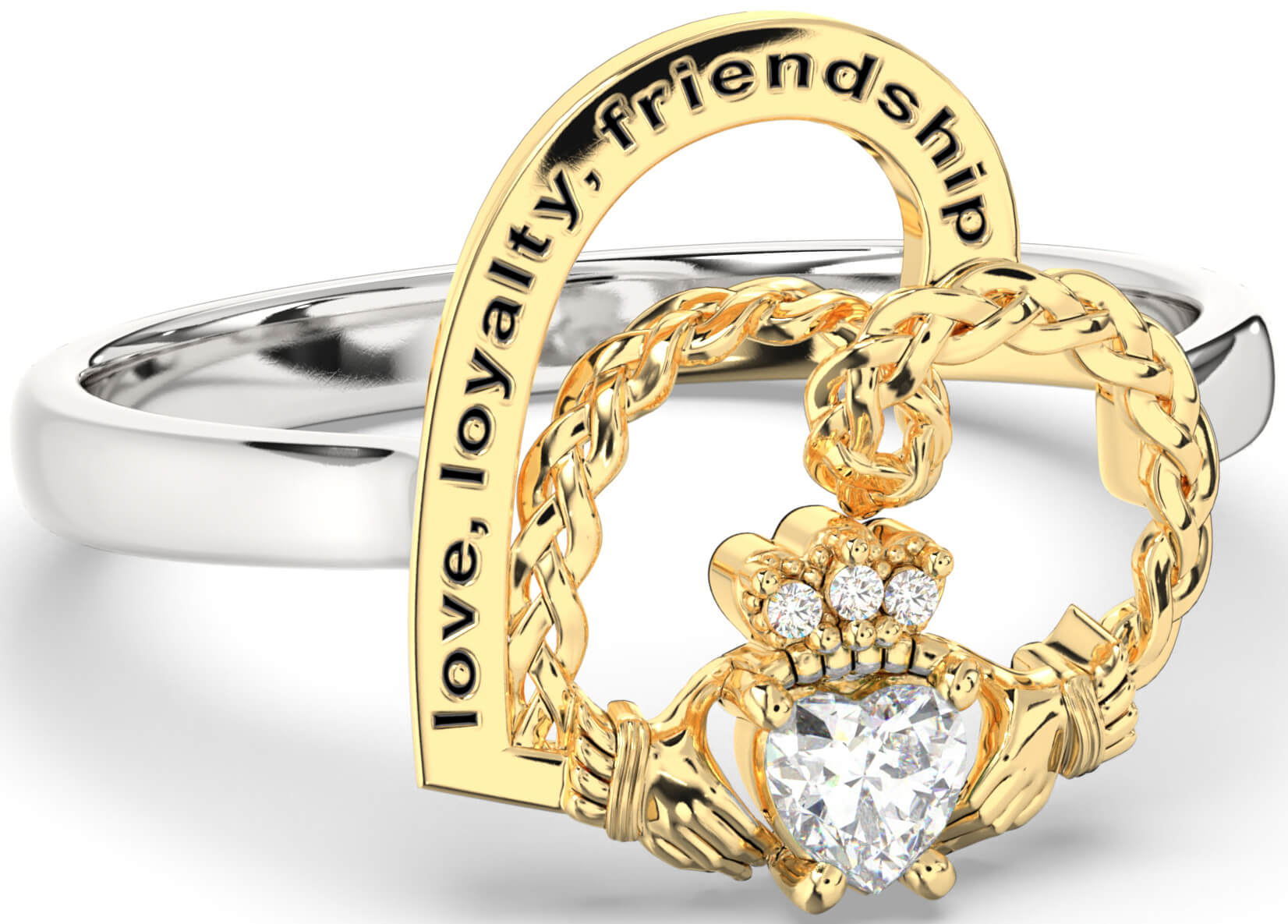 Gold claddagh hotsell ring meaning