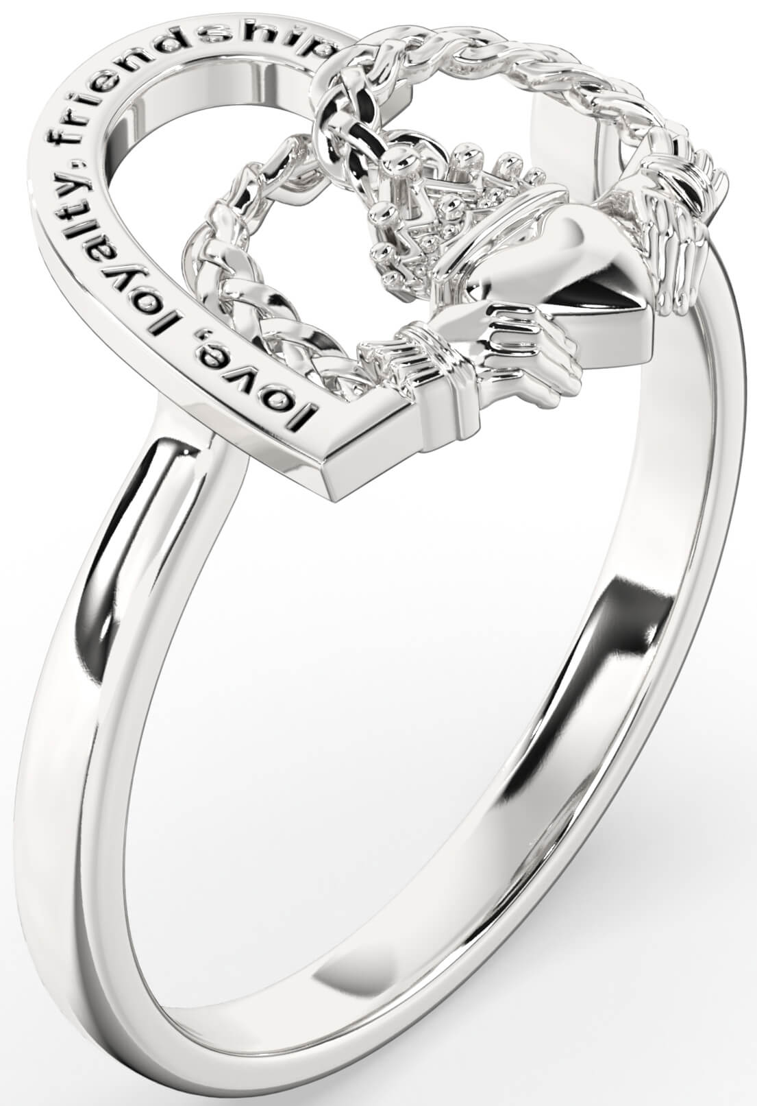 White gold friendship rings outlet
