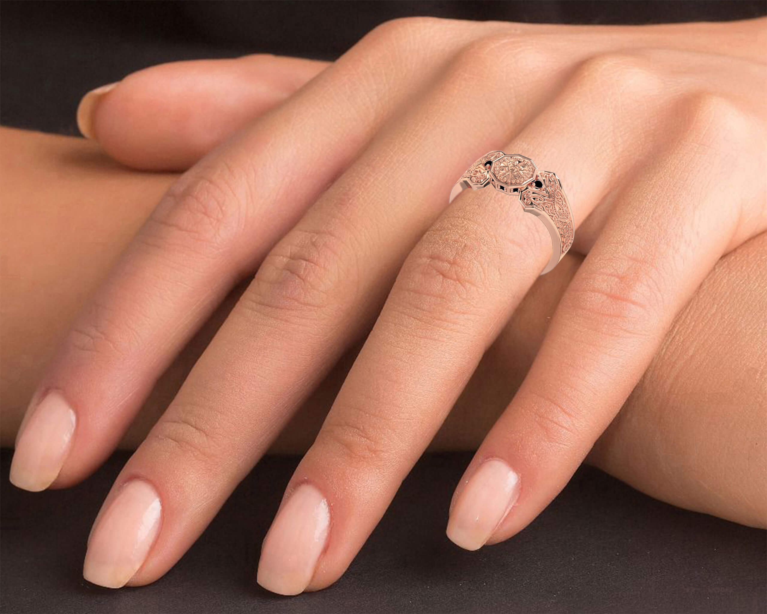 Unisex rose gold engagement rings new arrivals