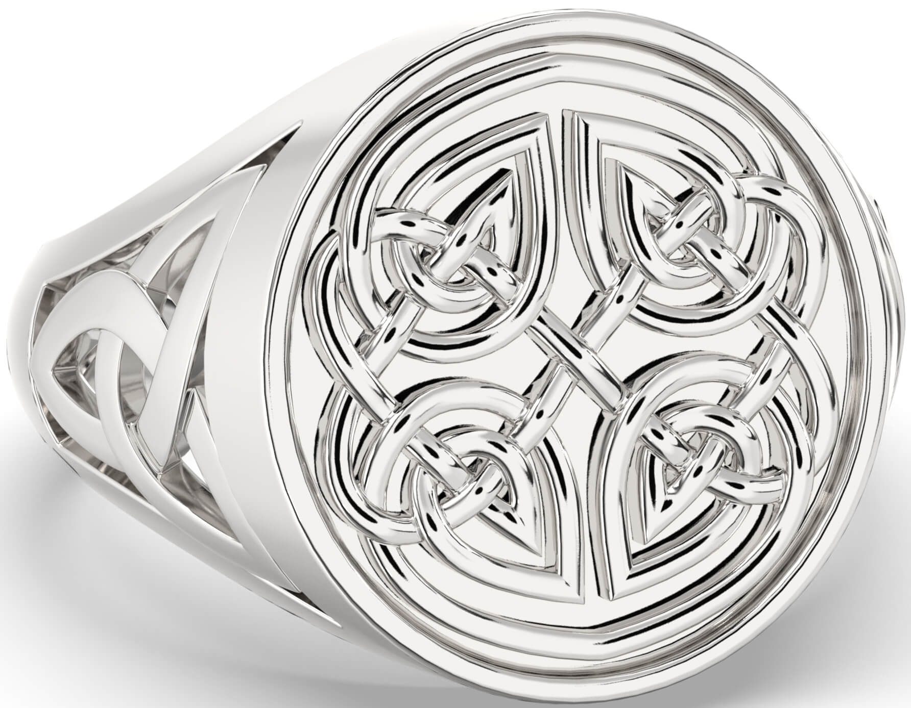 Celtic trinity knot ring top